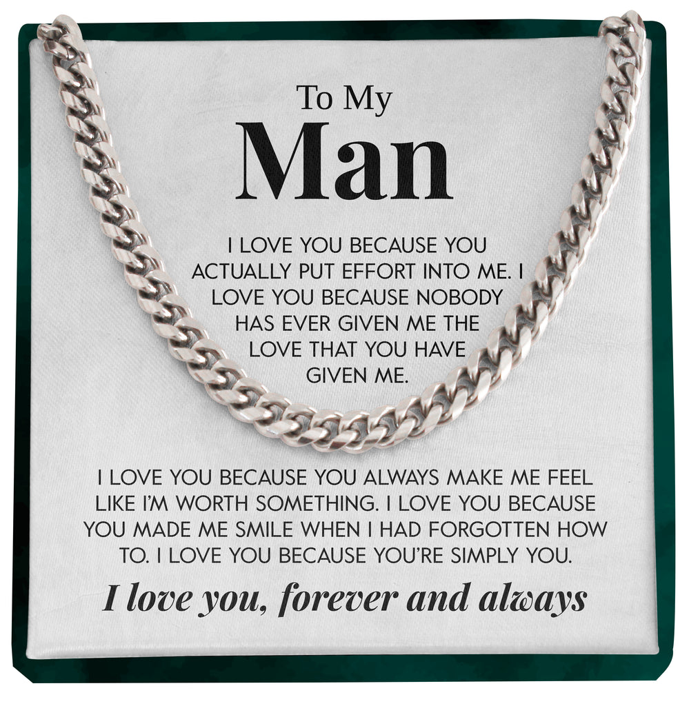 Load image into Gallery viewer, To My Man | &quot;Simply You&quot; | Cuban Chain Link
