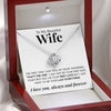 To My Beautiful Wife | "The One" | Love Knot Necklace