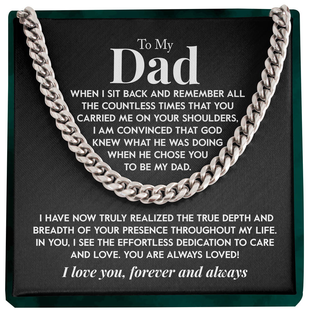 Load image into Gallery viewer, To My Dad | &quot;Always Loved&quot; | Cuban Chain Link
