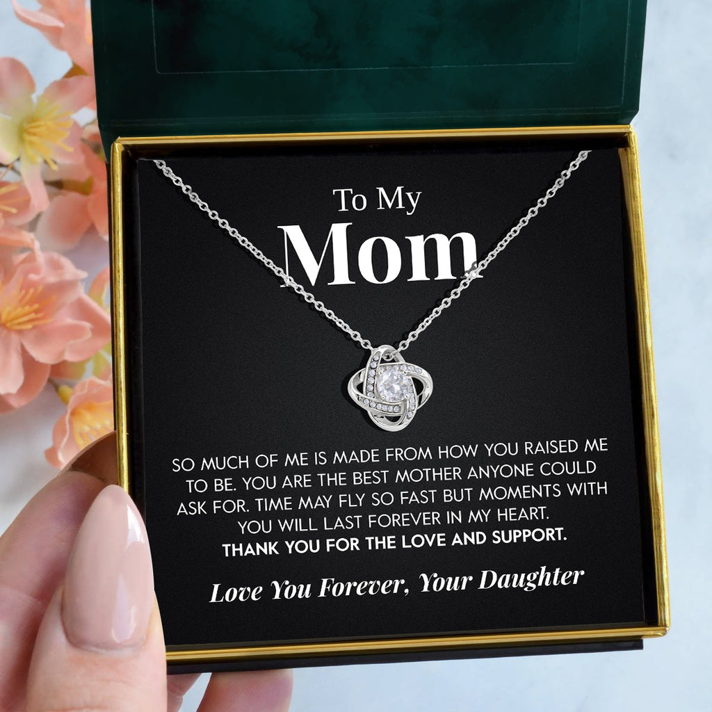 Load image into Gallery viewer, To My Mom | &quot;The Best Mother&quot; | Love Knot Necklace
