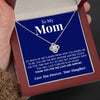 To My Mom | "The Best Mother" | Love Knot Necklace