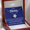To My Mom | "The Best Mother" | Love Knot Necklace