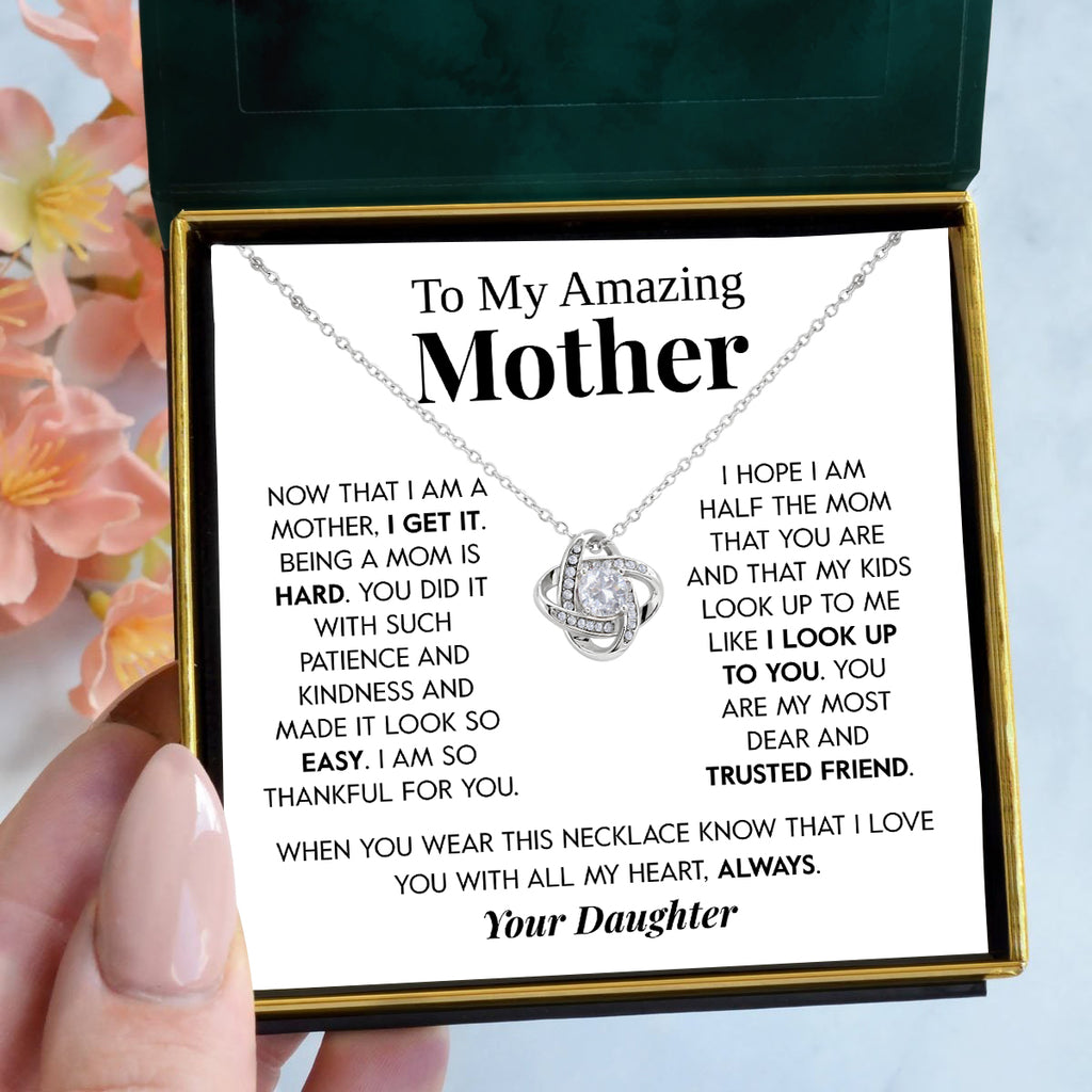 Load image into Gallery viewer, To My Amazing Mother | &quot;I Get It&quot; | Love Knot Necklace
