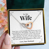 To My Wife | "Your Grace" | Interlocking Hearts Necklace