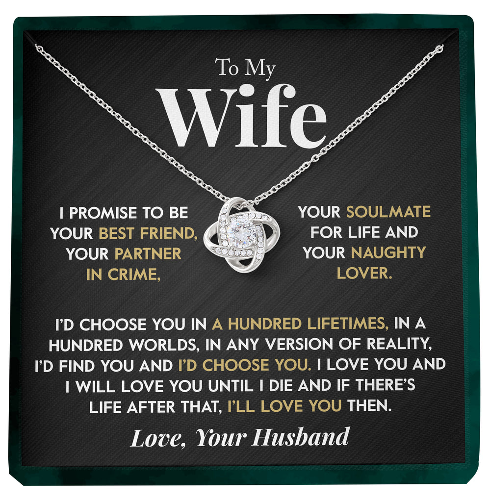 Load image into Gallery viewer, To My Wife | &quot;I Choose You&quot; | Love Knot Necklace

