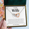 To My Wife | "More Than Words" | Interlocking Hearts Necklace