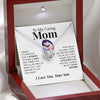 To My Caring Mom | "Your Little Boy" | Love Knot Necklace