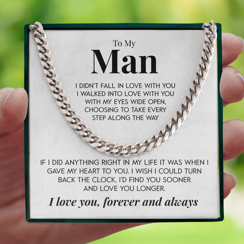 Load image into Gallery viewer, To My Man | &quot;Gave You My Heart&quot; | Cuban Chain Link
