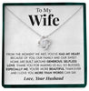 To My Wife | "More Than Words" | Love Knot Necklace
