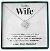 To My Wife | "Always Will" | Love Knot Necklace