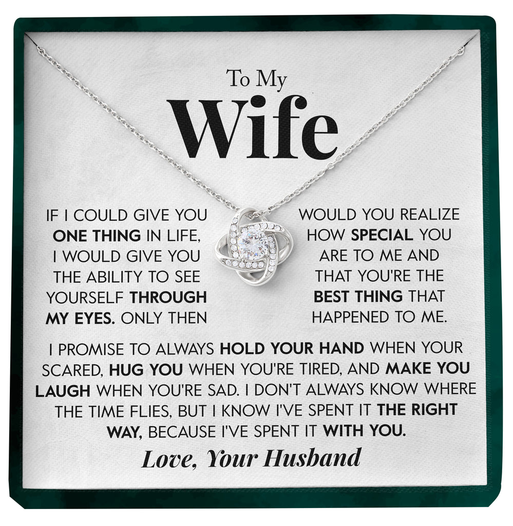 Load image into Gallery viewer, To My Wife | &quot;The Right Way&quot; | Love Knot Necklace
