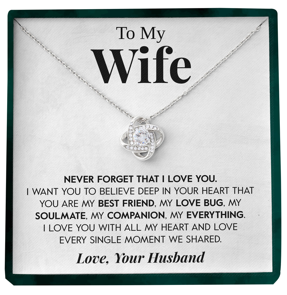 Load image into Gallery viewer, To My Wife | &quot;My Everything&quot; | Love Knot Necklace
