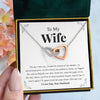 To My Wife | "Pages of My Life" | Interlocking Hearts Necklace