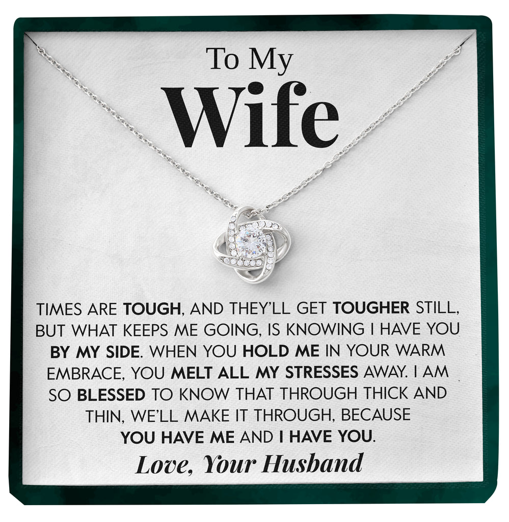 Load image into Gallery viewer, To My Wife | &quot;Through Thick and Thin&quot; | Love Knot Necklace

