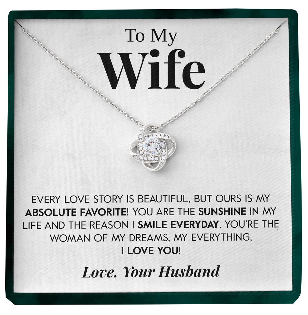 Load image into Gallery viewer, To My Wife | &quot;My Sunshine&quot; | Love Knot Necklace
