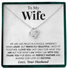 To My Wife | "My Perfect Partner" | Love Knot Necklace