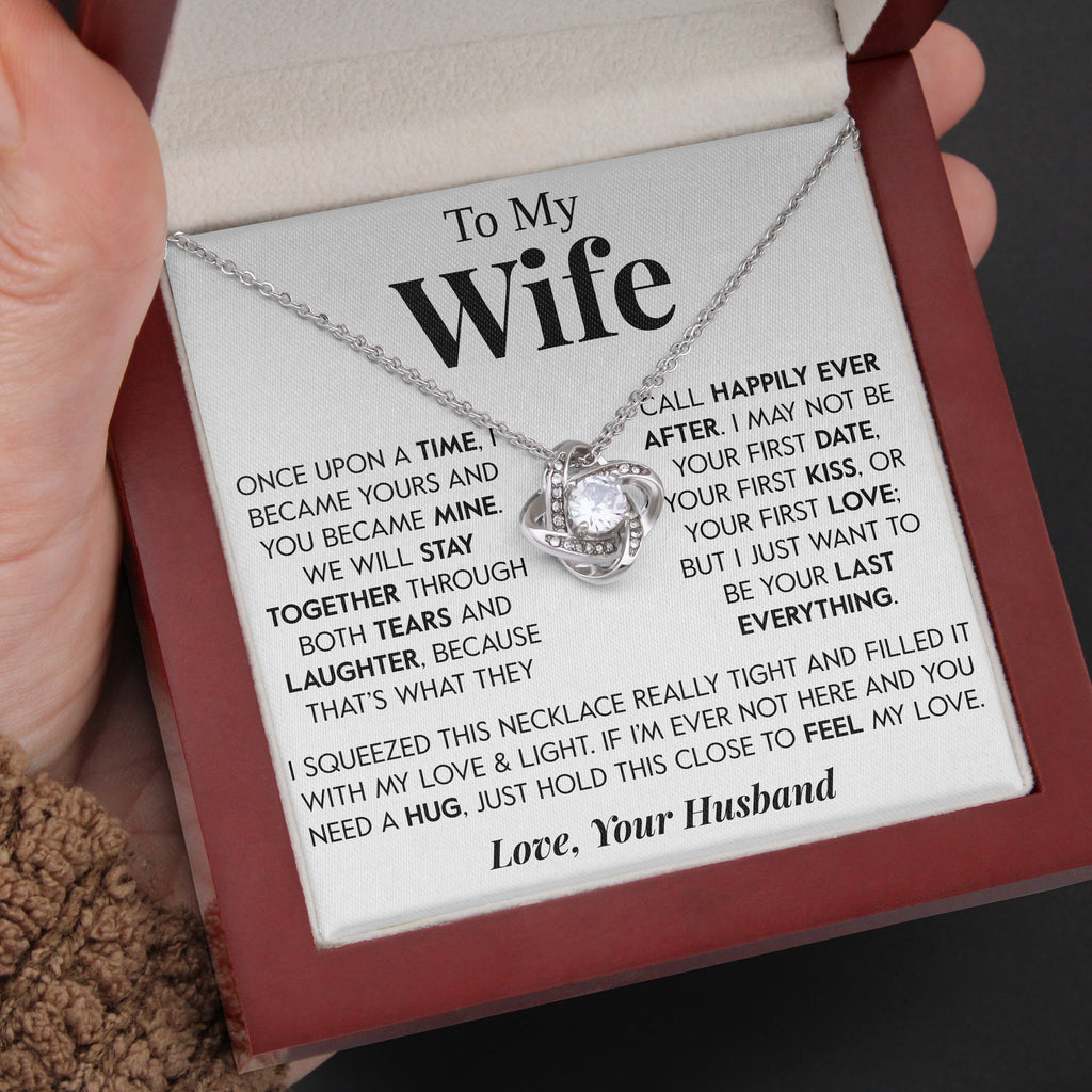 Load image into Gallery viewer, To My Wife | &quot;Happily Ever After&quot; | Love Knot Necklace
