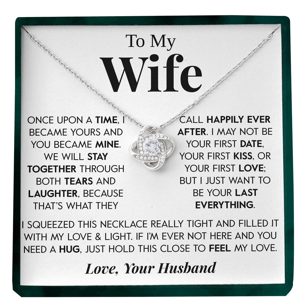 Load image into Gallery viewer, To My Wife | &quot;Happily Ever After&quot; | Love Knot Necklace
