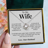 To My Wife | "One Who Holds My Heart" | Love Knot Necklace