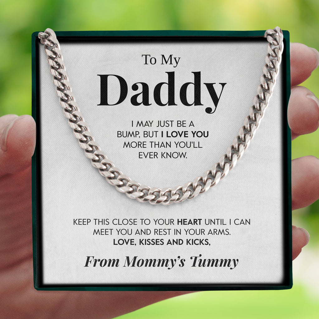 Load image into Gallery viewer, To My Daddy | &quot;Love Kisses and Kicks&quot; | Cuban Chain Link
