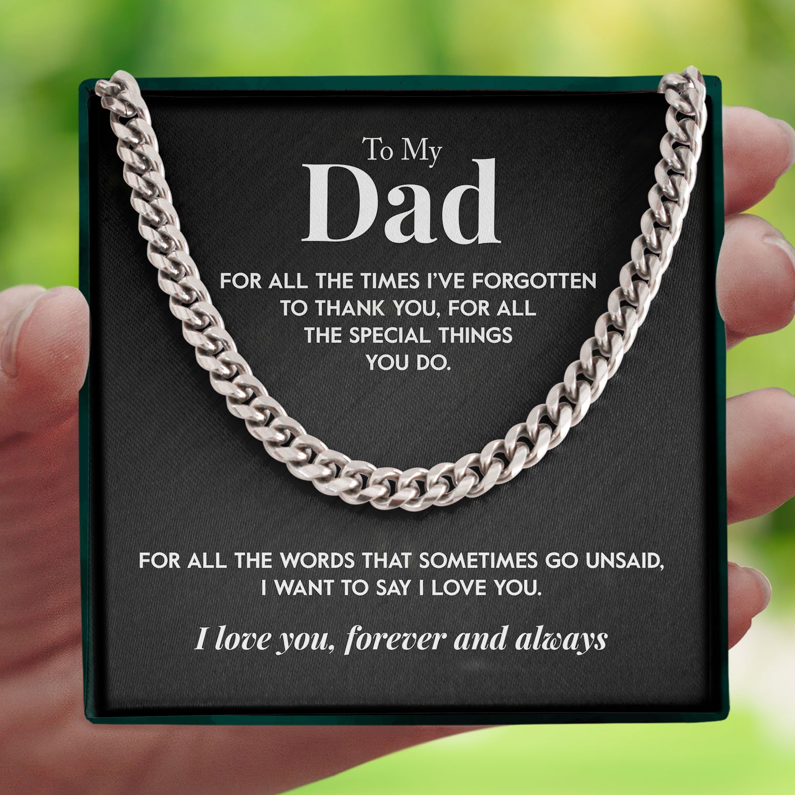 To My Dad | "Unsaid Words" | Cuban Chain Link
