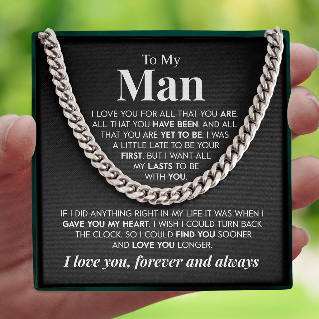 Load image into Gallery viewer, To My Man | &quot;Gave you my Heart&quot; | Cuban Chain Link
