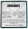 To My Soulmate | "Through My Eyes" | Love Knot Necklace