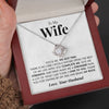 To My Wife | "My Rock" | Love Knot Necklace
