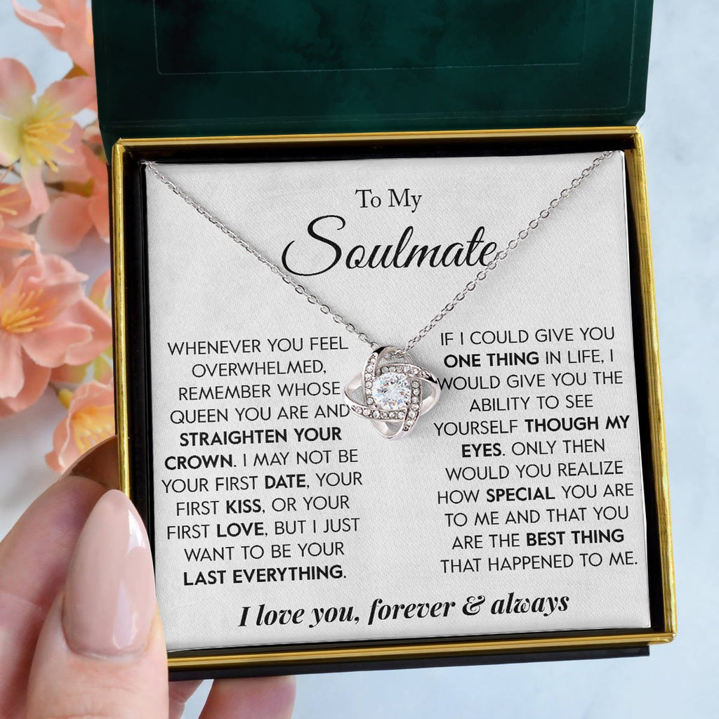 Load image into Gallery viewer, To My Soulmate | &quot;The Best Thing&quot; | Love Knot Necklace
