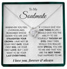 To My Soulmate | "The Best Thing" | Love Knot Necklace