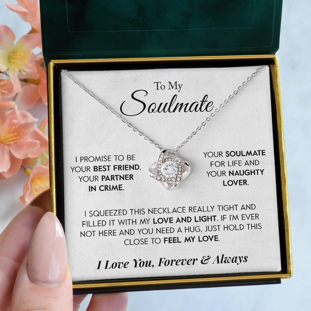 Load image into Gallery viewer, To My Soulmate | &quot;Partner in Crime&quot; | Love Knot Necklace
