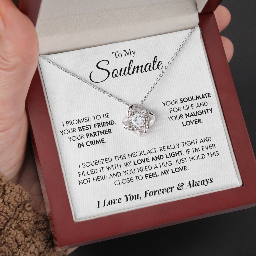 Load image into Gallery viewer, To My Soulmate | &quot;Partner in Crime&quot; | Love Knot Necklace

