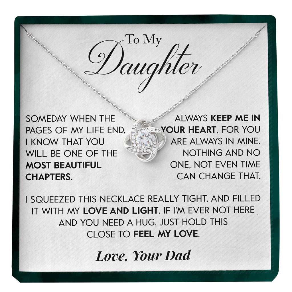 Load image into Gallery viewer, 20% OFF To My Daughter | &quot;Pages of my Life&quot; | Love Knot Necklace
