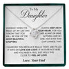 20% OFF - To My Daughter | "Pages of my Life" | Love Knot Necklace