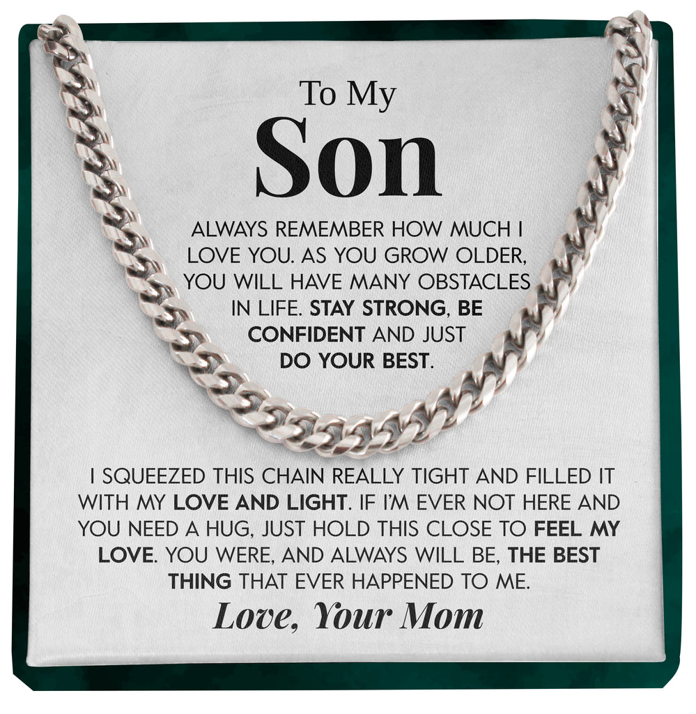 Load image into Gallery viewer, To My Son | &quot;Do Your Best&quot; | Cuban Chain Link
