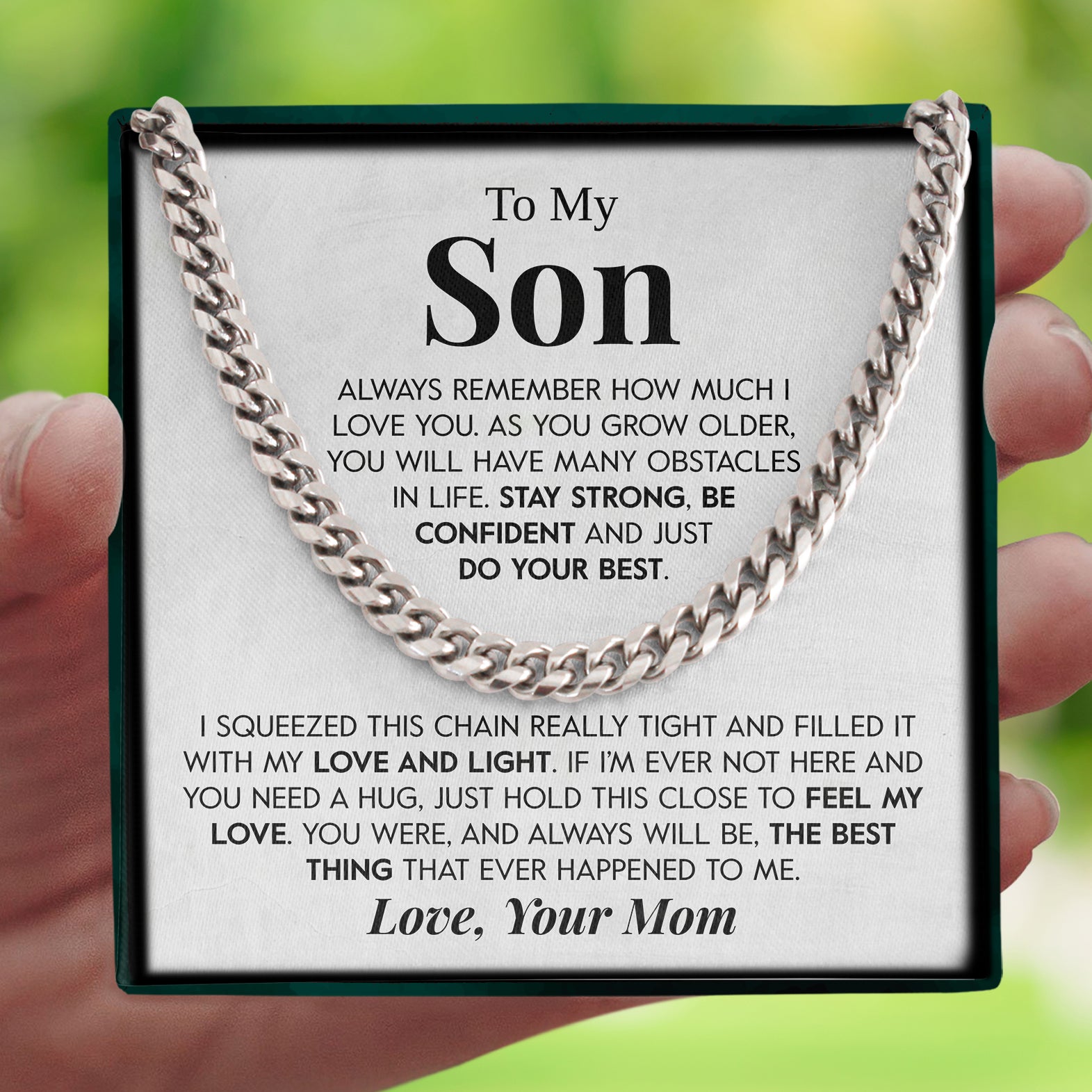 To My Son | "Do Your Best" | Cuban Chain Link