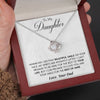 To My Daughter | "Beautiful Smile" | Love Knot Necklace