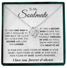 To My Soulmate | "Always Remember" | Love Knot Necklace