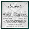 To My Soulmate | "Missing Piece" | Love Knot Necklace