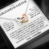 To My Granddaughter | "Rest of my Life" | Interlocking Hearts Necklace