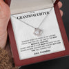 To My Granddaughter | "Most Beautiful Chapters" | Love Knot Necklace