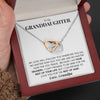 To My Granddaughter | "Your Grandpa" | Interlocking Hearts Necklace