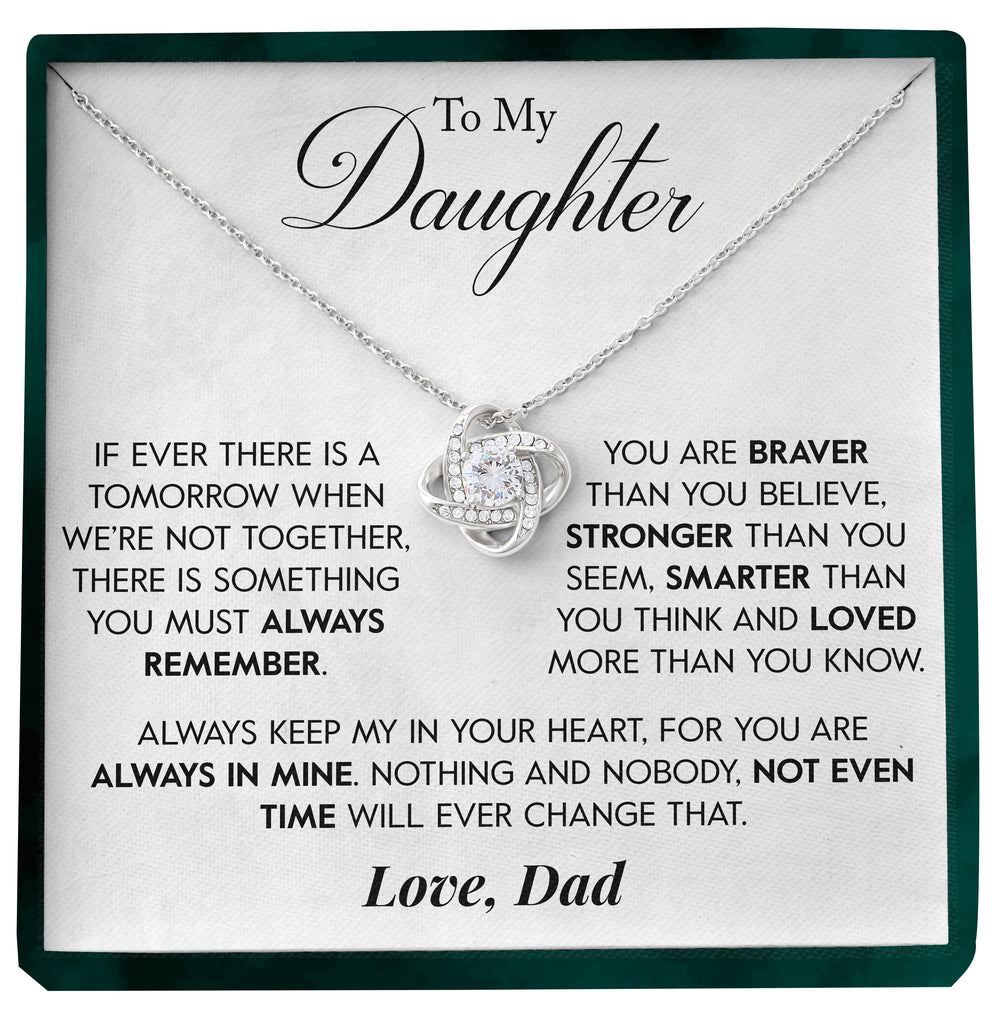 Load image into Gallery viewer, To My Daughter | &quot;Always Remember&quot; | Love Knot Necklace
