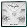 To My Daughter | "Always Remember" | Love Knot Necklace