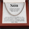 To My Son | "In My Heart" | Cuban Chain Link