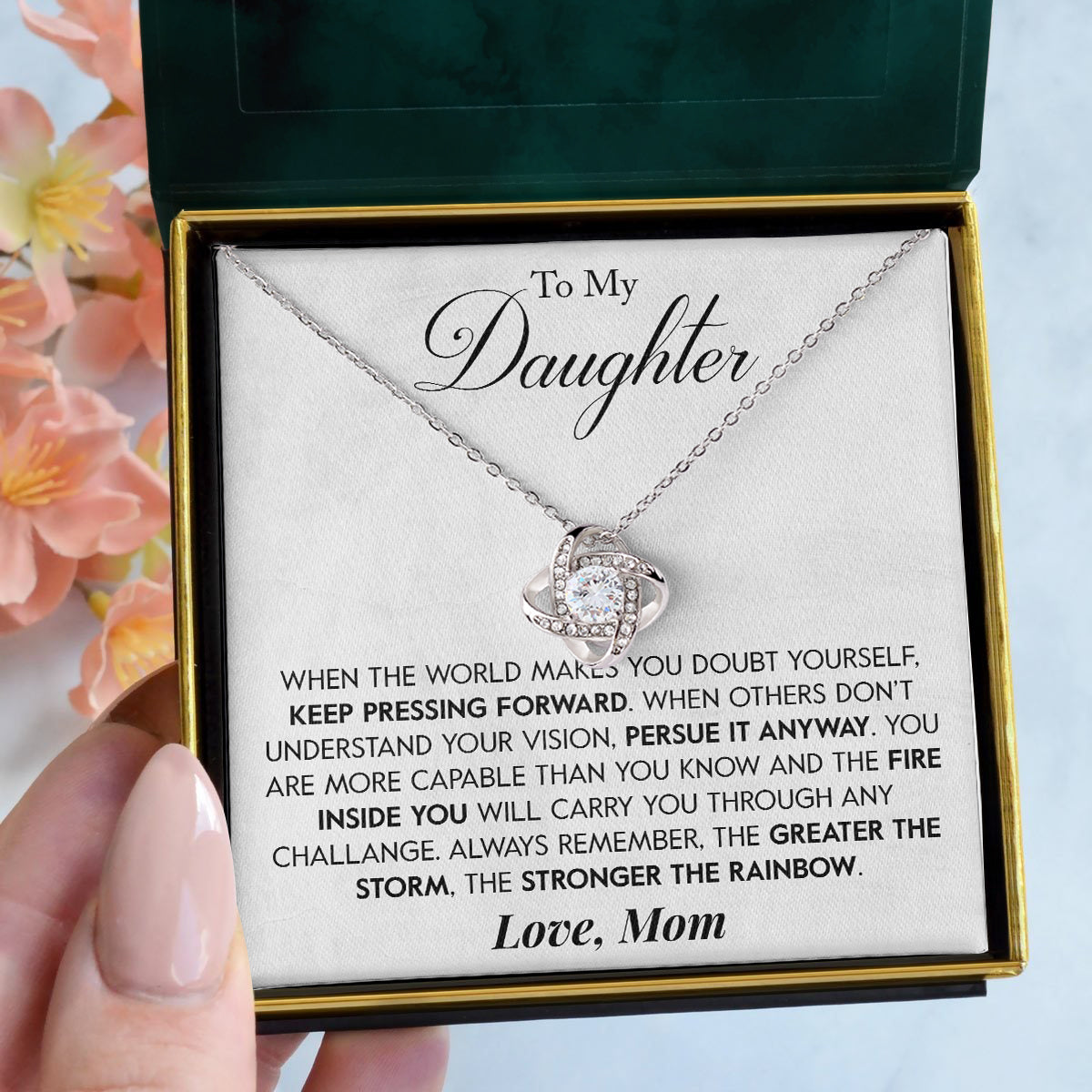 To My Daughter | "Special Star" | Love Knot Necklace