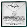 To My Daughter | "Special Star" | Love Knot Necklace