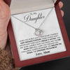 To My Daughter | "Keep Pressing Forward"  | Love Knot Necklace