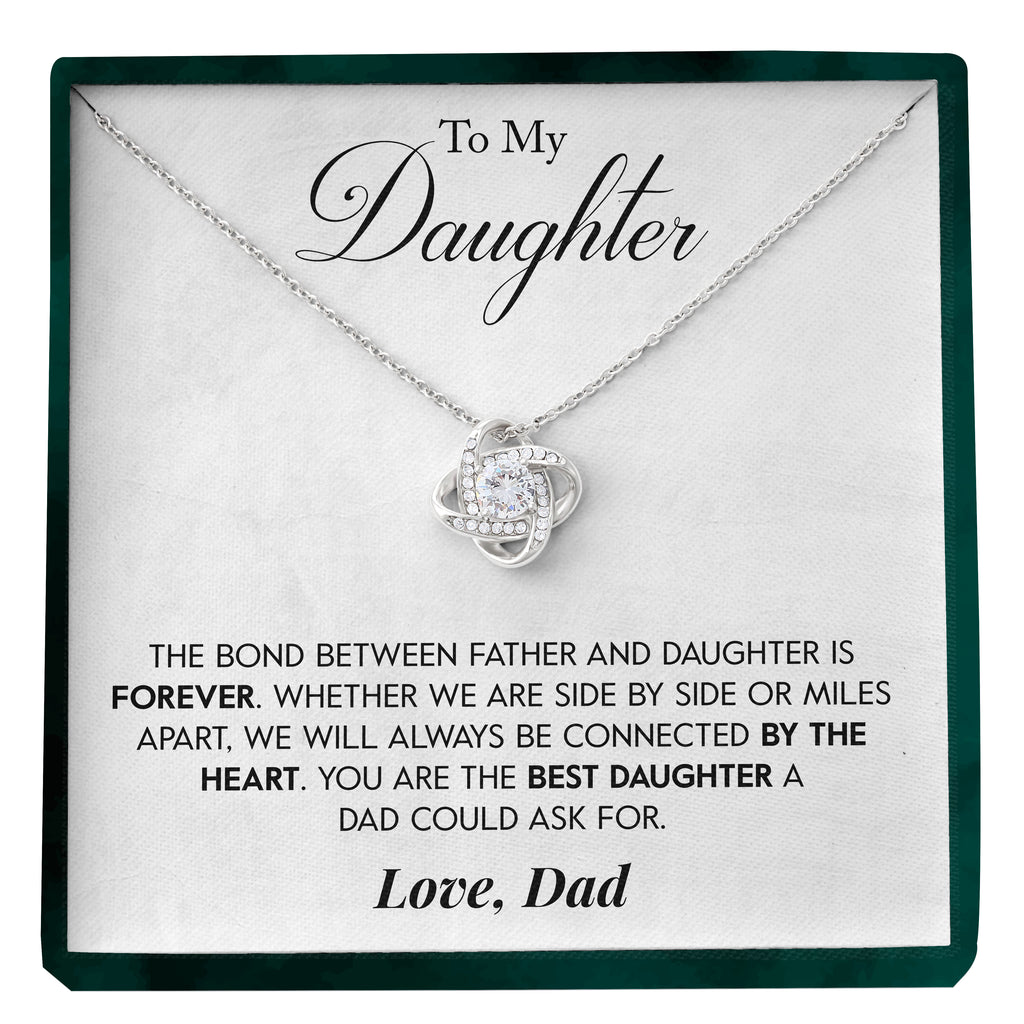 Load image into Gallery viewer, To My Daughter | &quot;By The Heart&quot; | Love Knot Necklace
