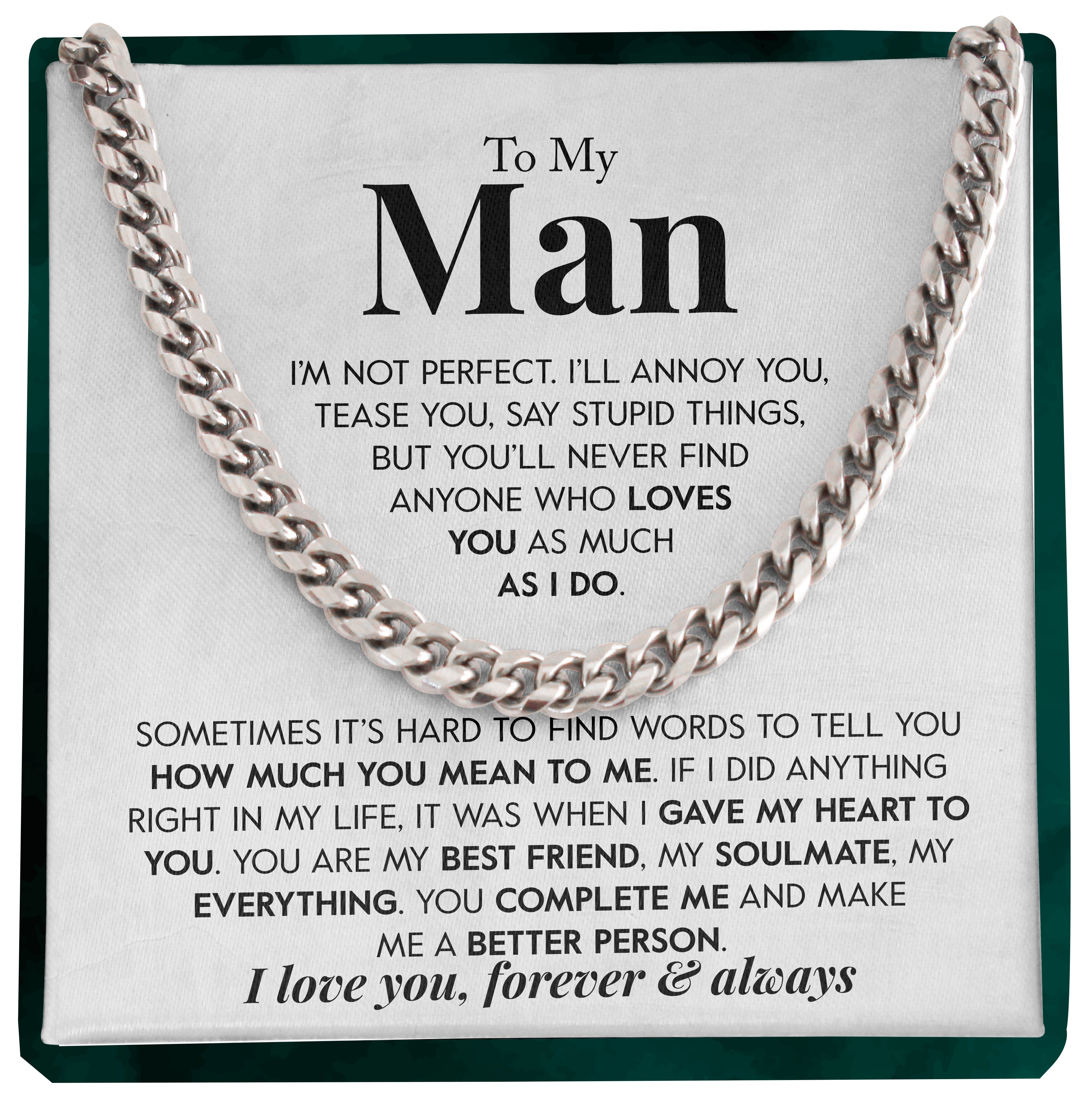 To My Man | "Gave My Heart to You" | Cuban Chain Link